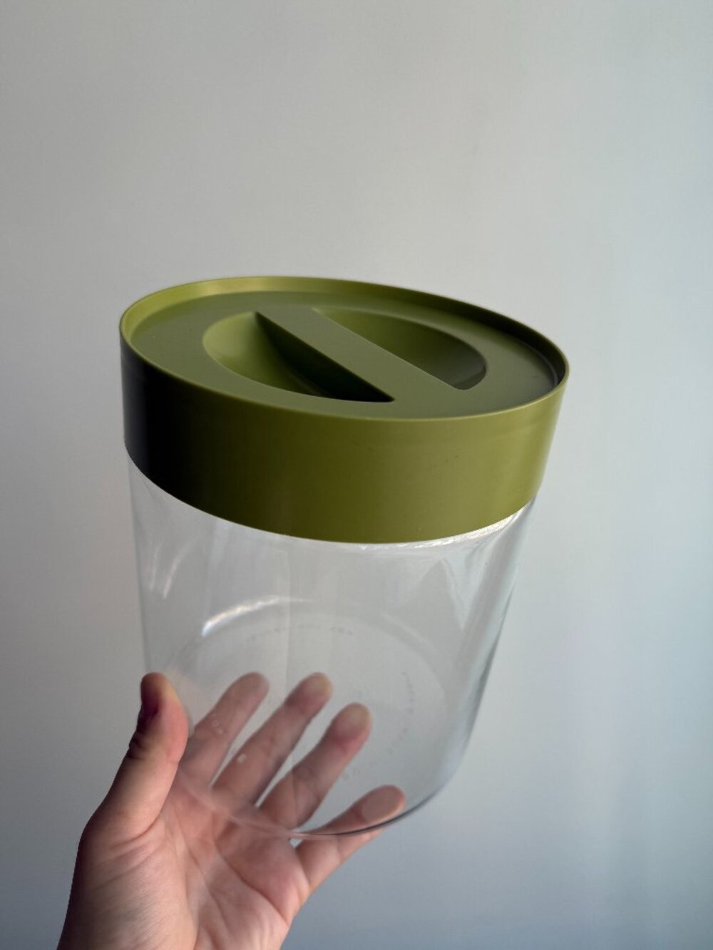 Large Pyrex Ware Store N Seal Avocado Vintage Glass Food Storage Container